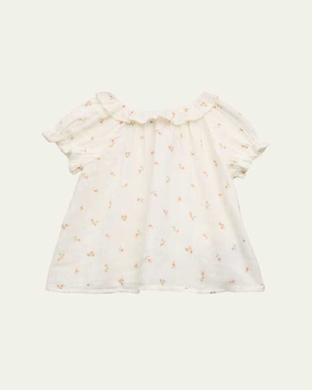 Girl's Lara Floral-Print Top, Size 6M-