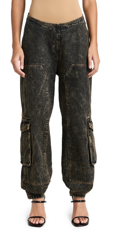 Lioness Riot Convertible Jeans Washed Chocolate