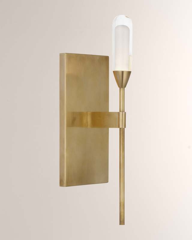 Overture Medium Sconce in Bronze by Peter Bristol