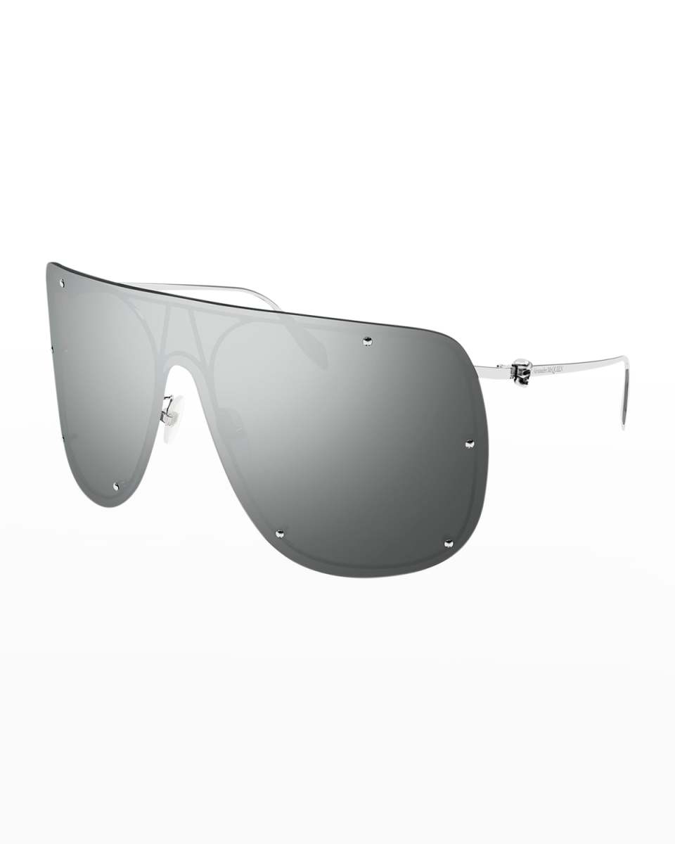 Studded Skull Shield Sunglasses
