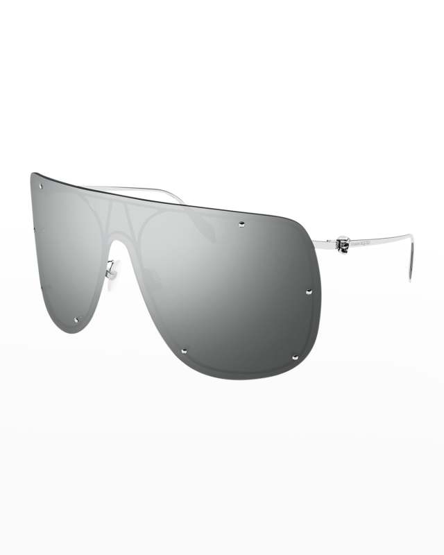 Studded Skull Shield Sunglasses