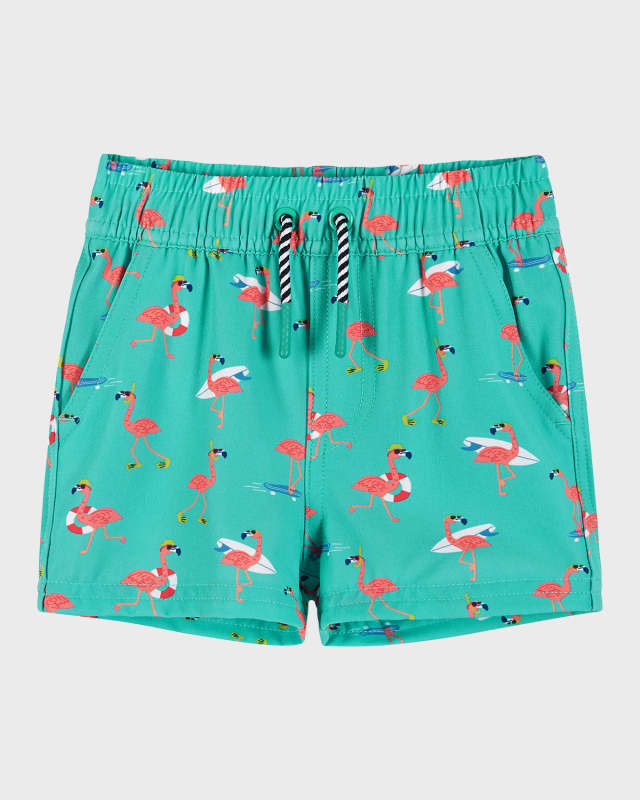 Boy's Printed Boardshorts, Size 2T-8