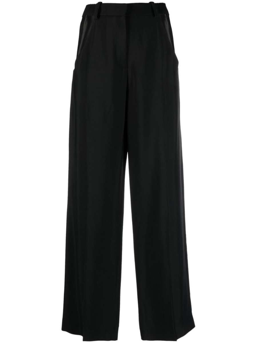 wide-leg cut-out trousers