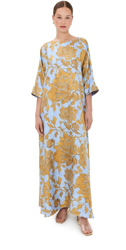 La DoubleJ Muumuu Dress Round Neck Tangle