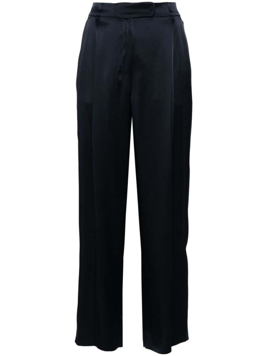 Amleto satin straight trousers