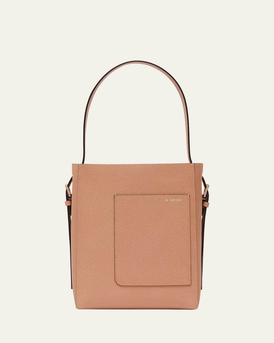 Small Leather Bucket Bag