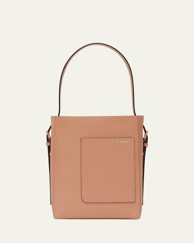 Small Leather Bucket Bag