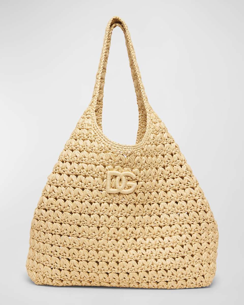 DG Logo Crochet Tote Bag