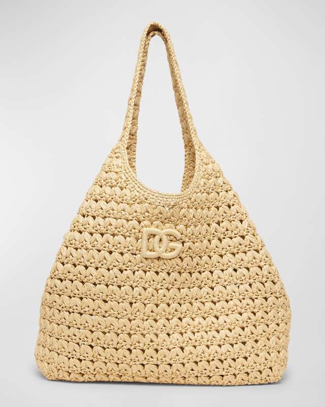 DG Logo Crochet Tote Bag