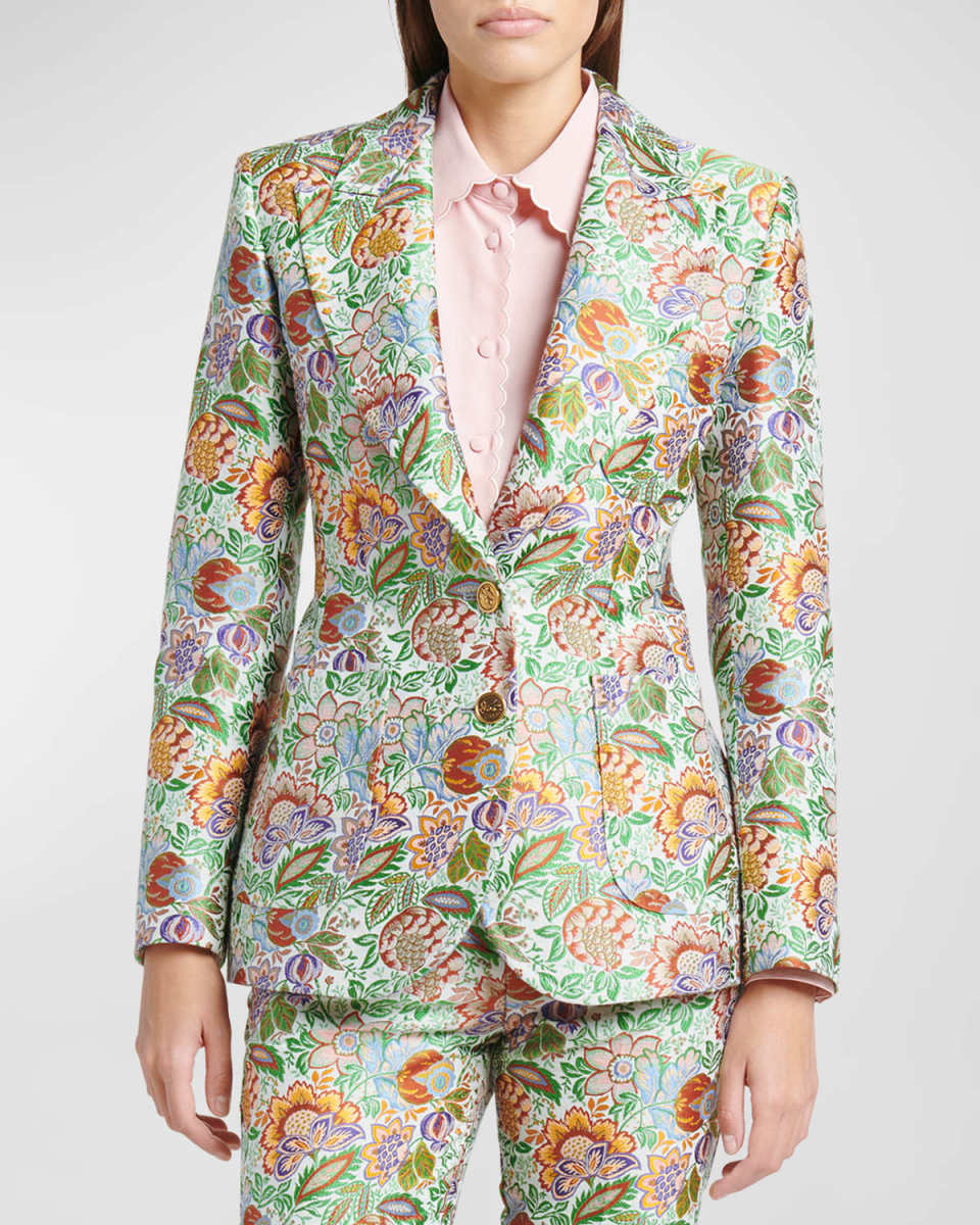 Tree of Life Jacquard Blazer