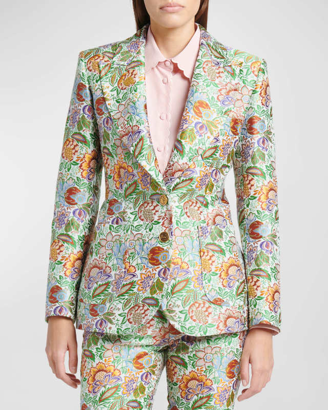 Tree of Life Jacquard Blazer