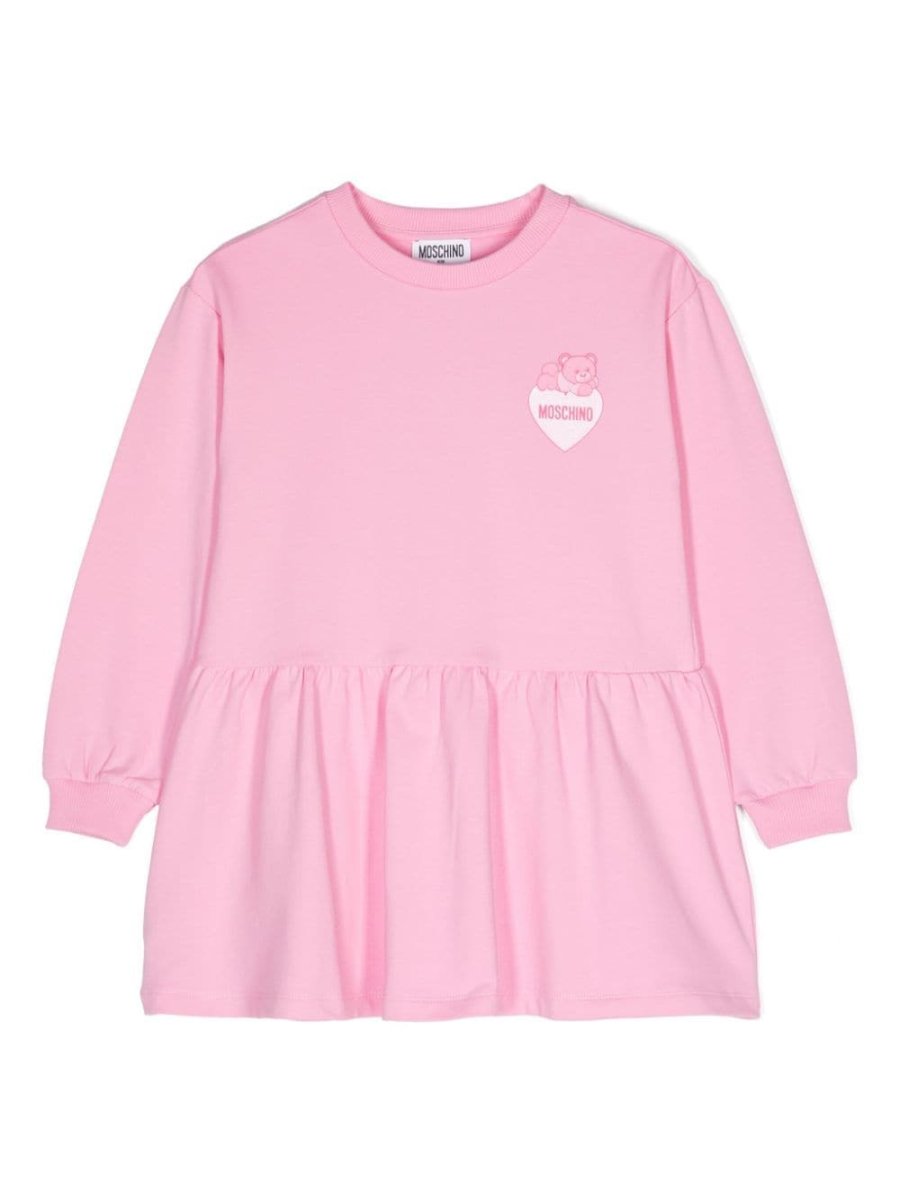 logo-print jersey dress