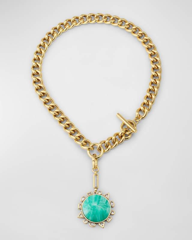 Odyssey Y Necklace, Green