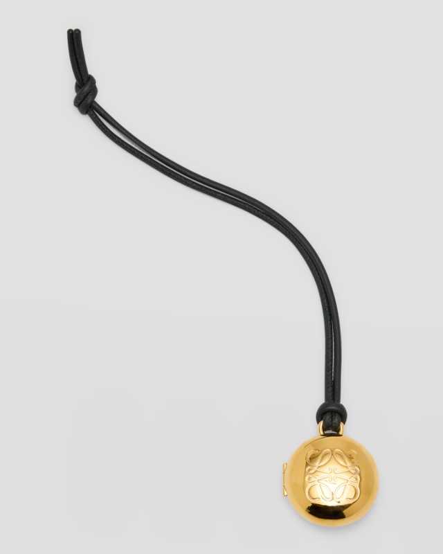Pebble Charm Locket in Brass