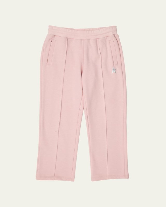 Girl's Paneled Star Joggers, Size 4-10