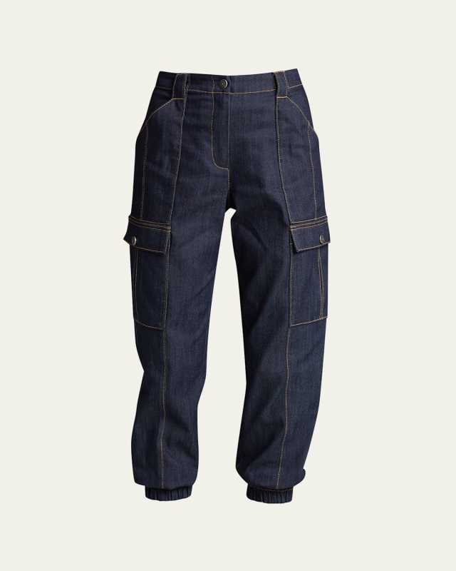 Kelly Denim Cargo Pants