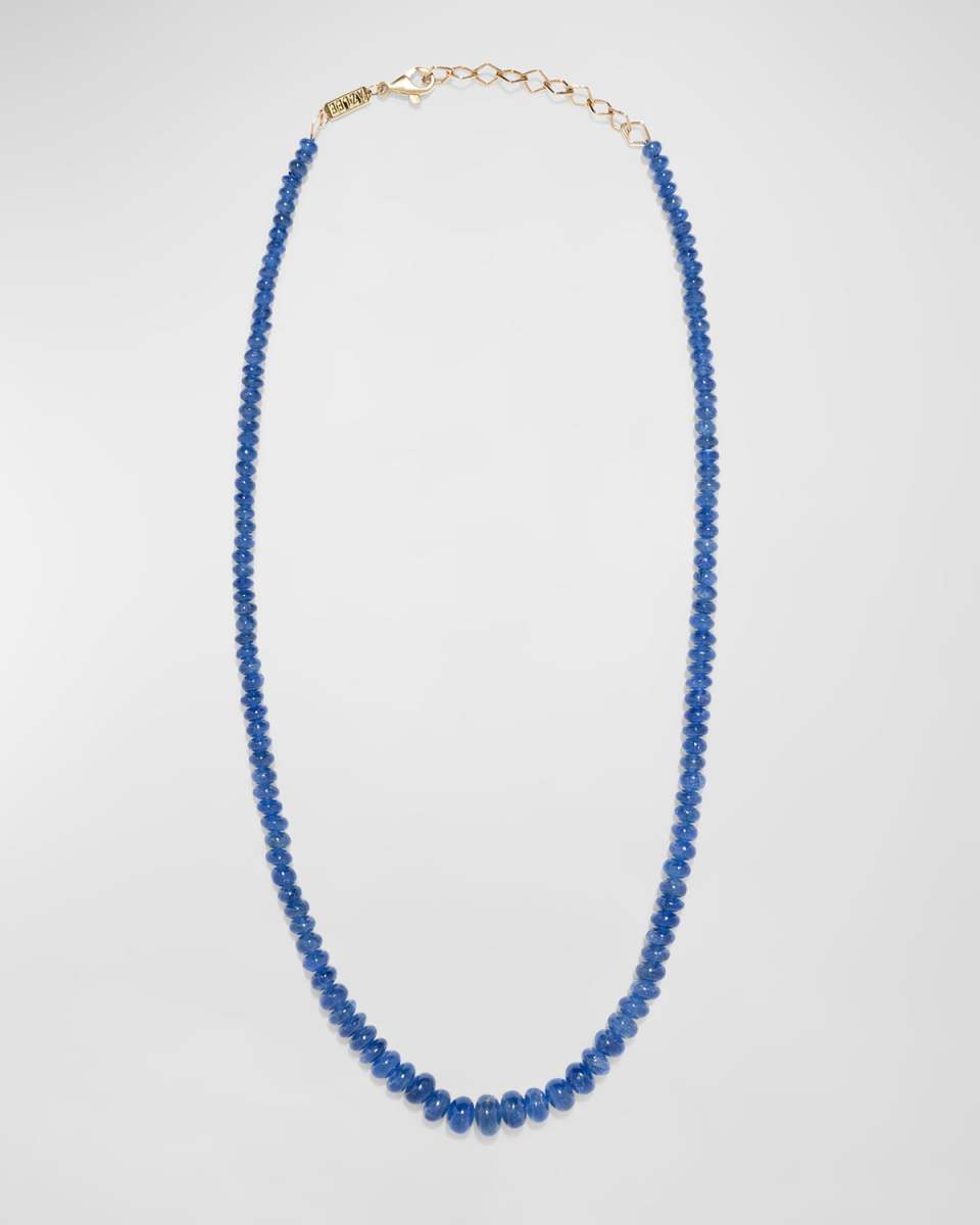 Rich Sapphire Bead Necklace