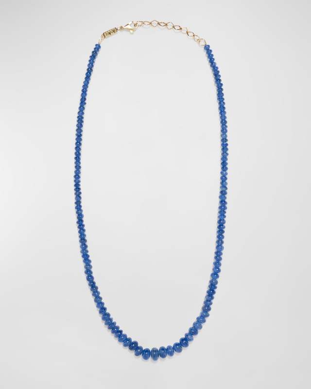 Rich Sapphire Bead Necklace