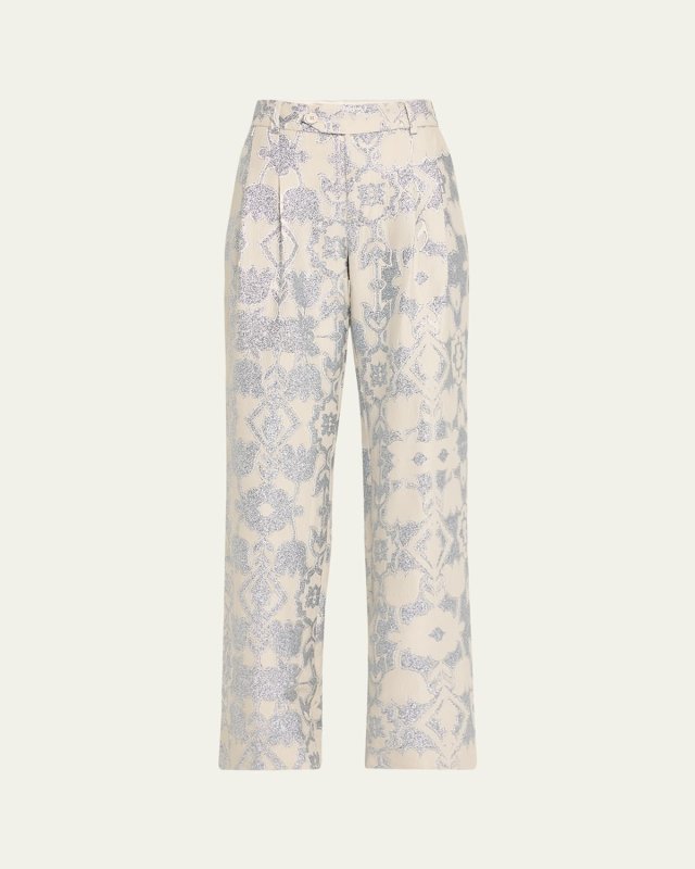 French 75 Metallic Baggy Trousers