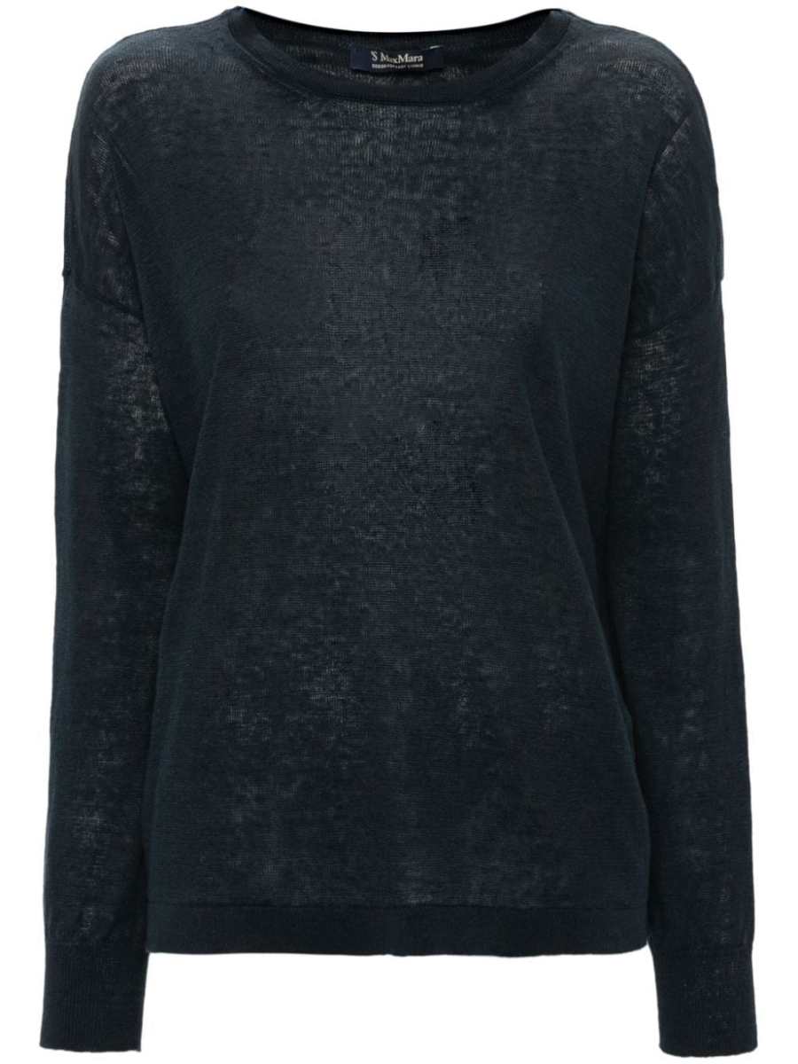 long-sleeve linen jumper