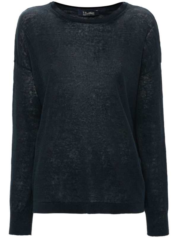 long-sleeve linen jumper