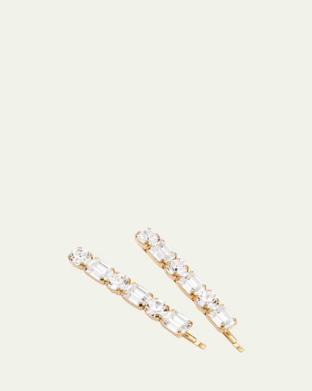 Giselle Crystal Bobby Pins, Set of 2