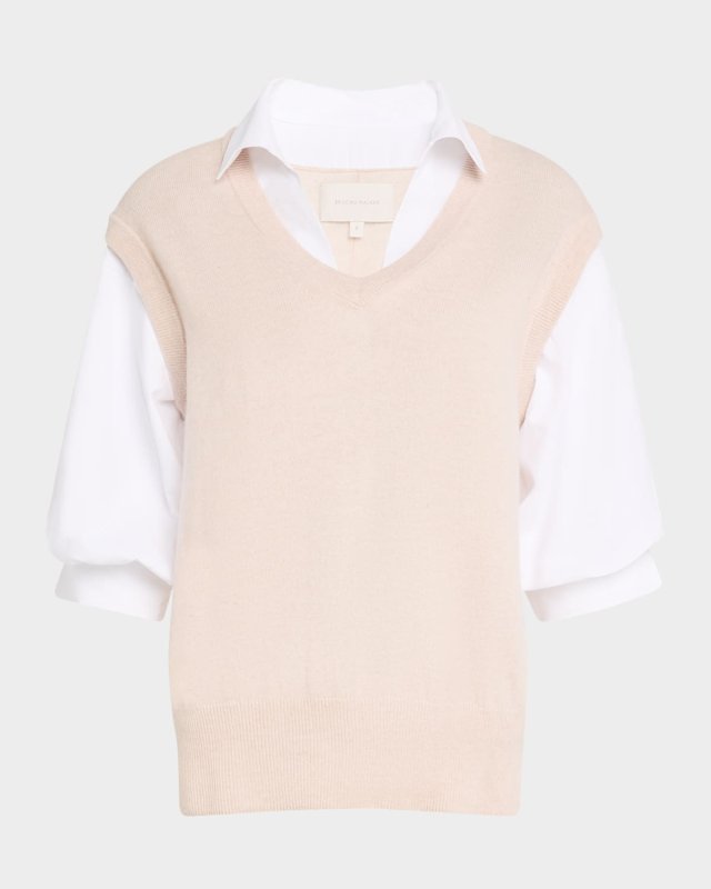 Kate Layered Wool-Cashmere Shirt