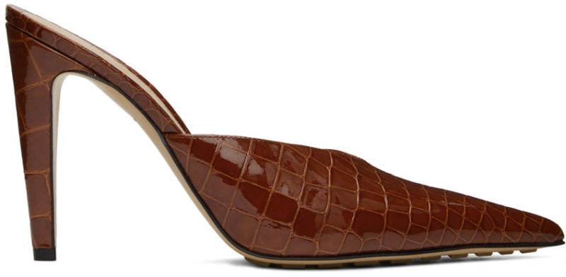 Bottega Veneta Burgundy Punta Heels