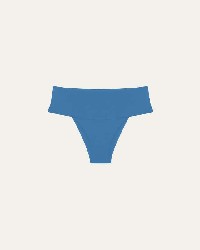 Solid Jessica Full High-Waist Bikini Bottoms