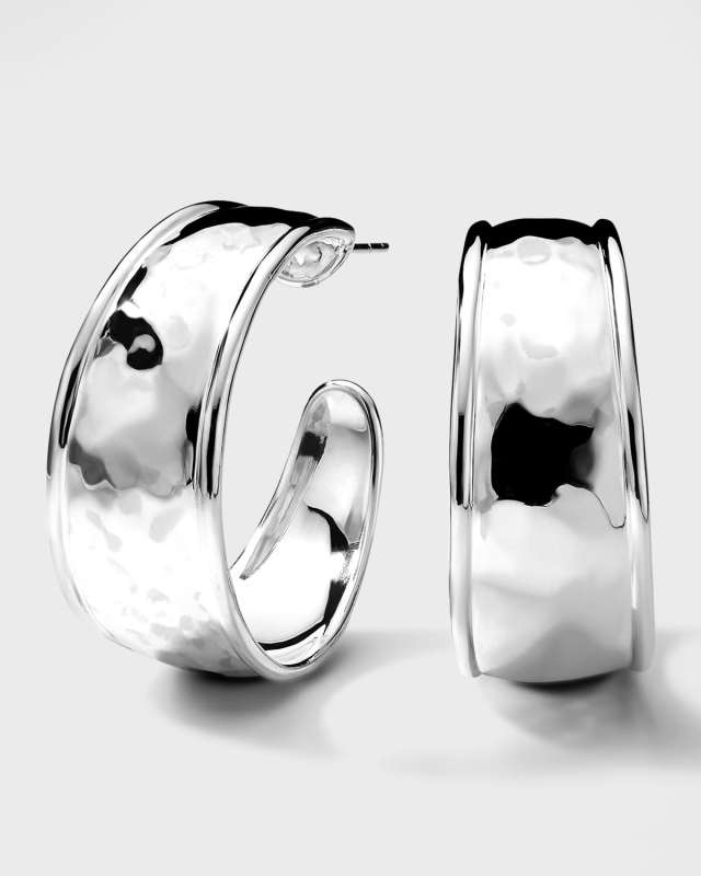 Goddess Hoop Earrings in Sterling Silver