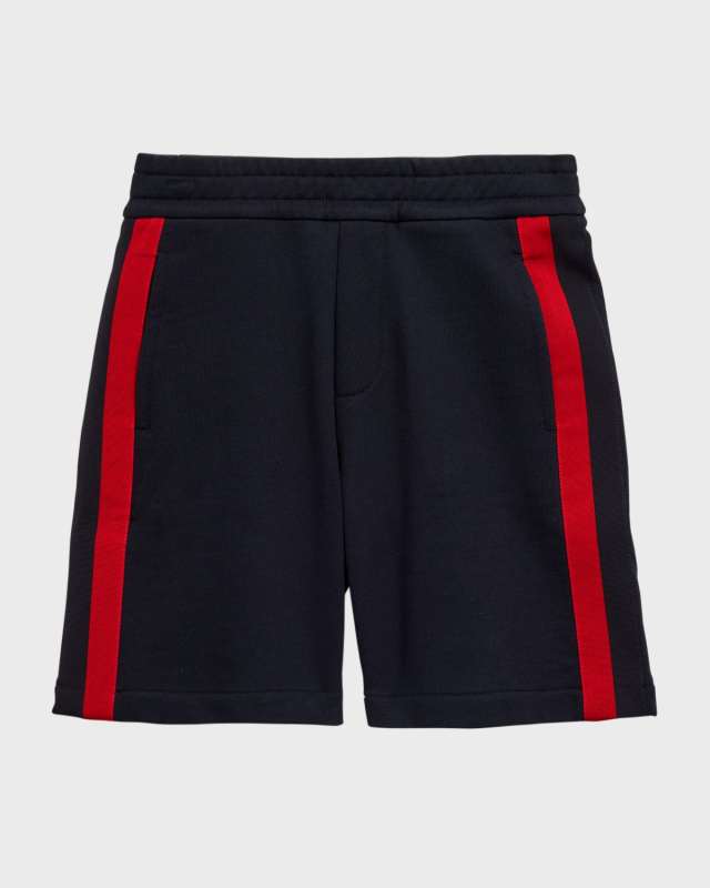 Boy's Contrast Trim Sweat Shorts, Size 8-14