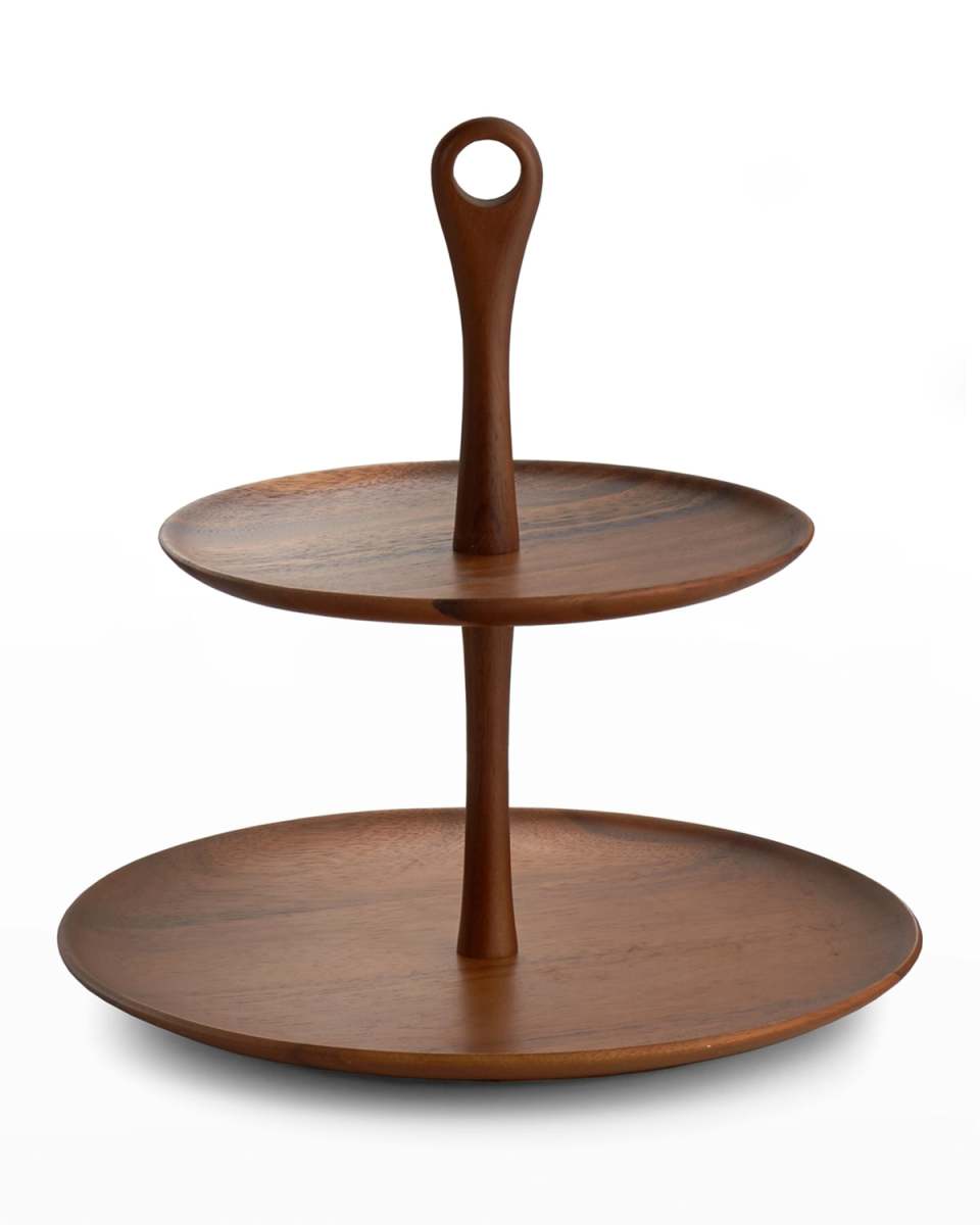 Skye Wood Tiered Dessert Stand