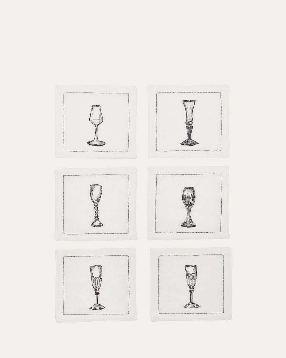 Bubbles Cocktail Napkins, Set of 6