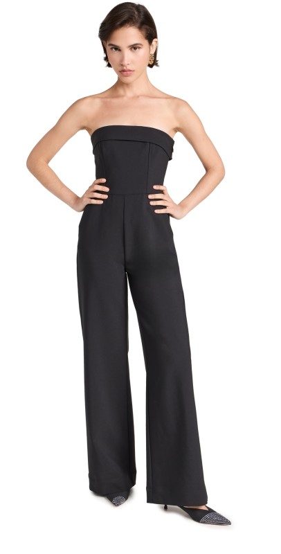 Pistola Denim Valentina Jumpsuit Black