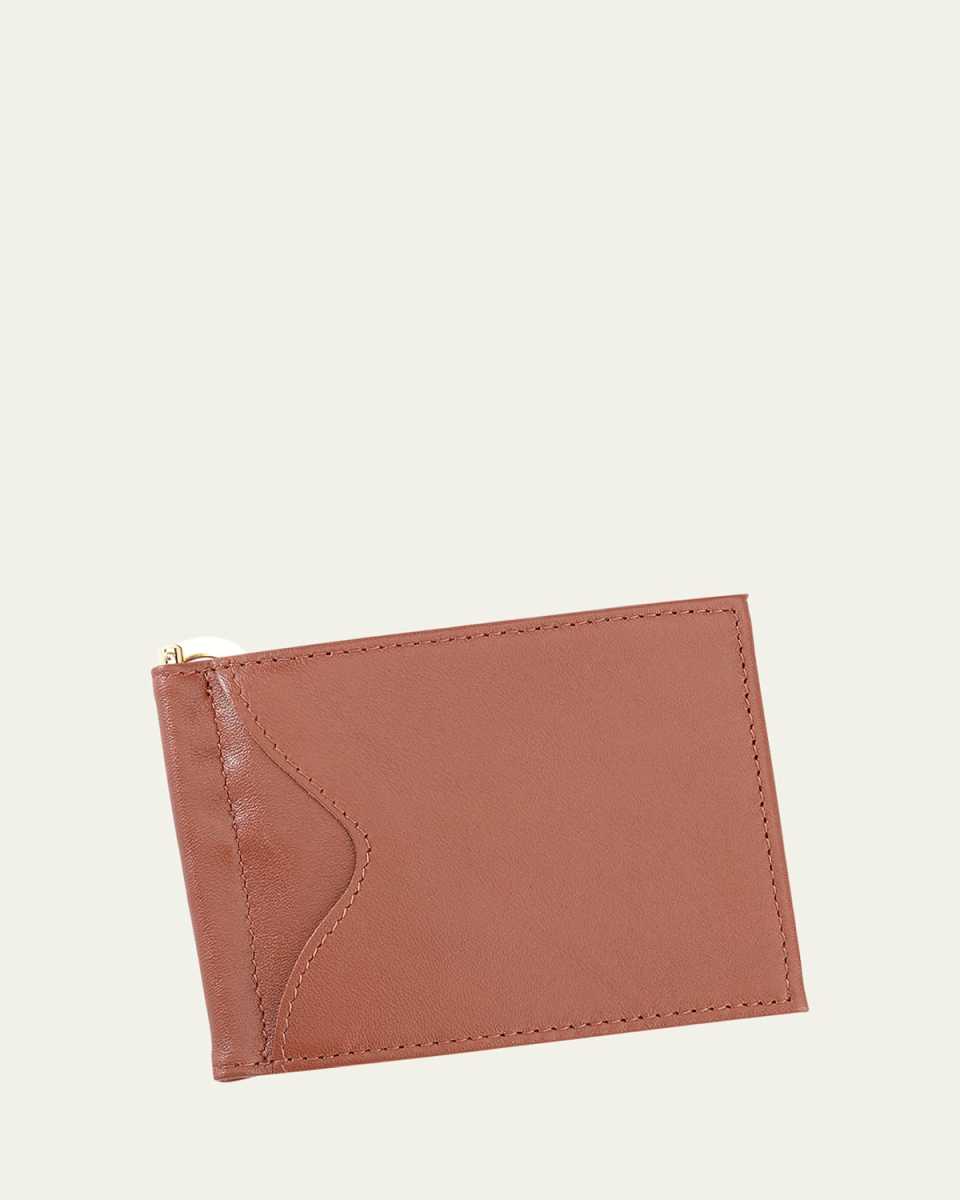 Personalized Leather RFID-Blocking Money Clip