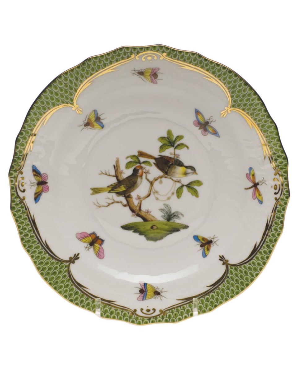 Rothschild Bird Green Motif 11 Salad Plate