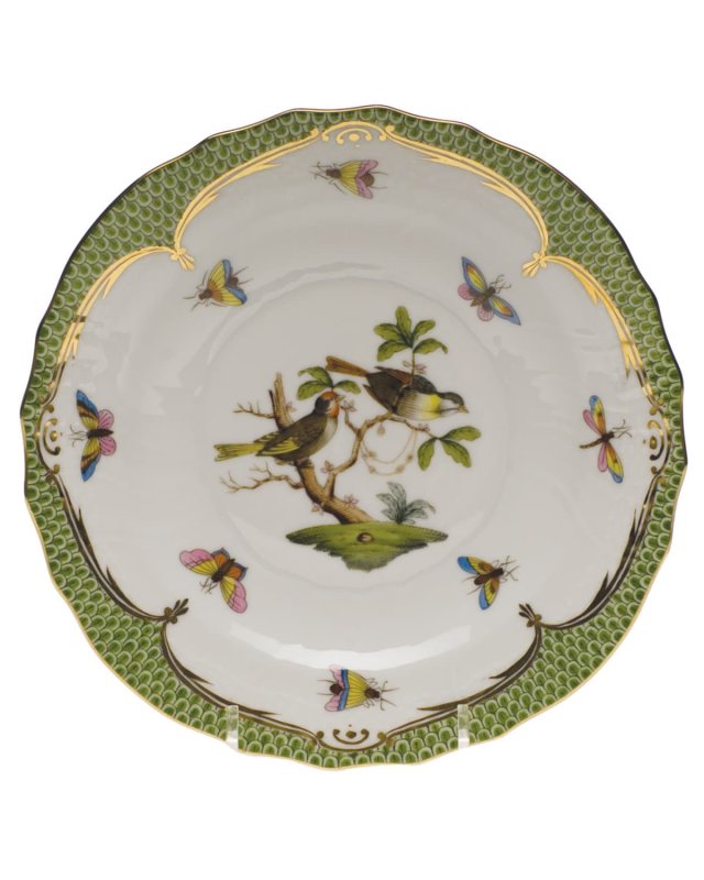 Rothschild Bird Green Motif 11 Salad Plate