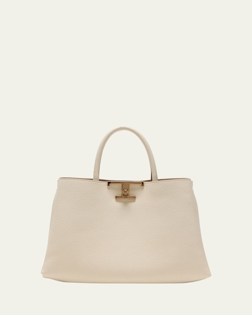 Small Leather T Timeless Tote Shopping Bag