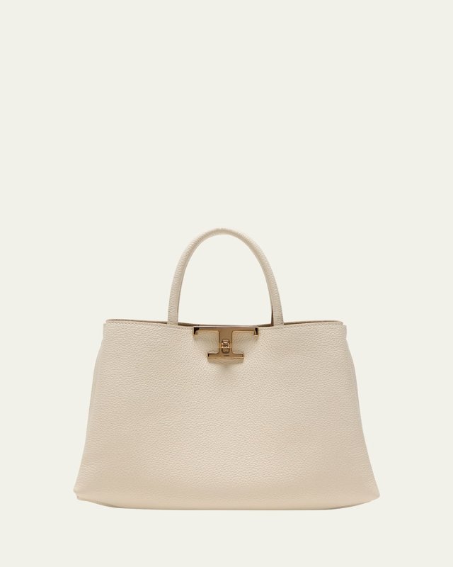 Small Leather T Timeless Tote Shopping Bag