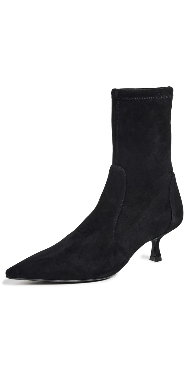 Stuart Weitzman 50mm Naomi Booties Black