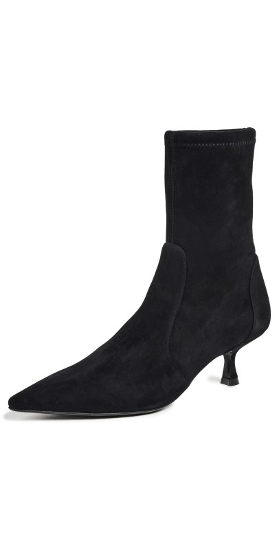 Stuart Weitzman 50mm Naomi Booties Black