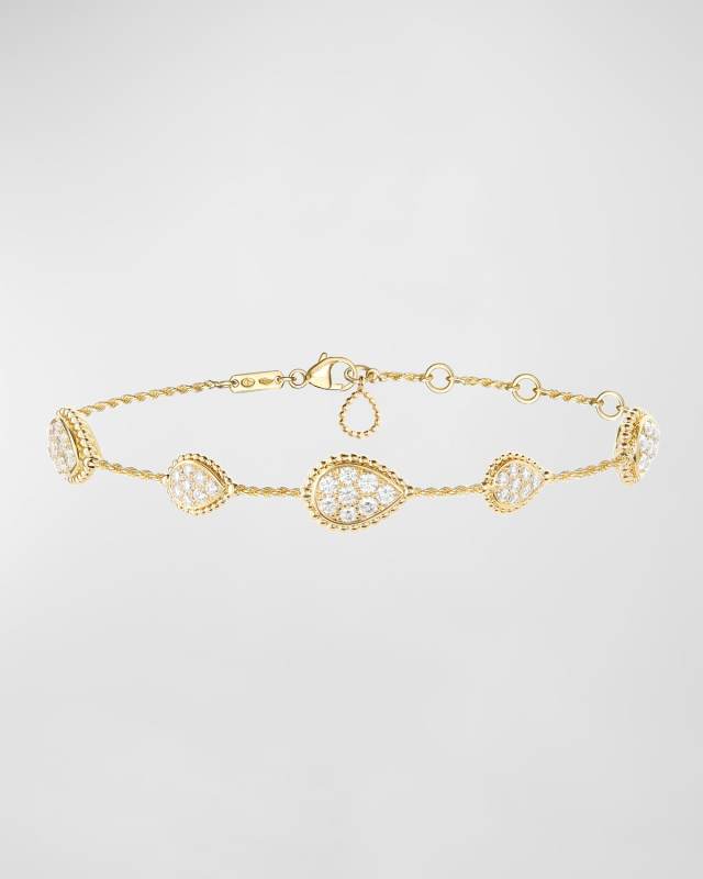 Serpent Boheme 18K Yellow Gold 5-Motif Diamond Bracelet
