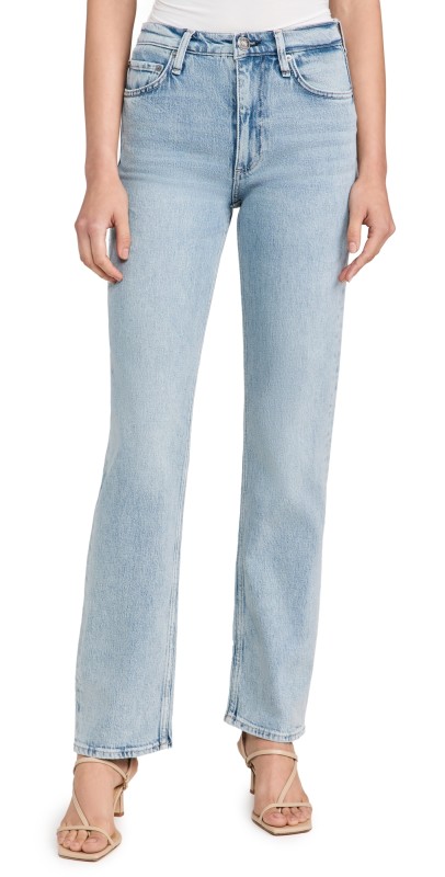 rag & bone Harlow Mid Rise Full Length Straight Jeans Bloomfield