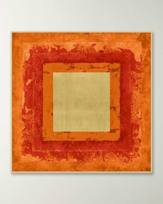 "Flaming Construction 3" Framed Giclee
