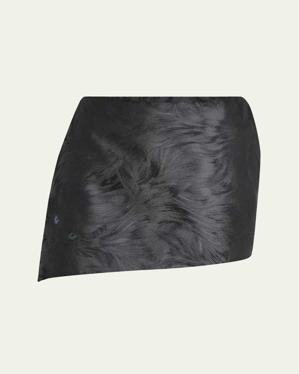Cat Mini Asymmetric Skirt