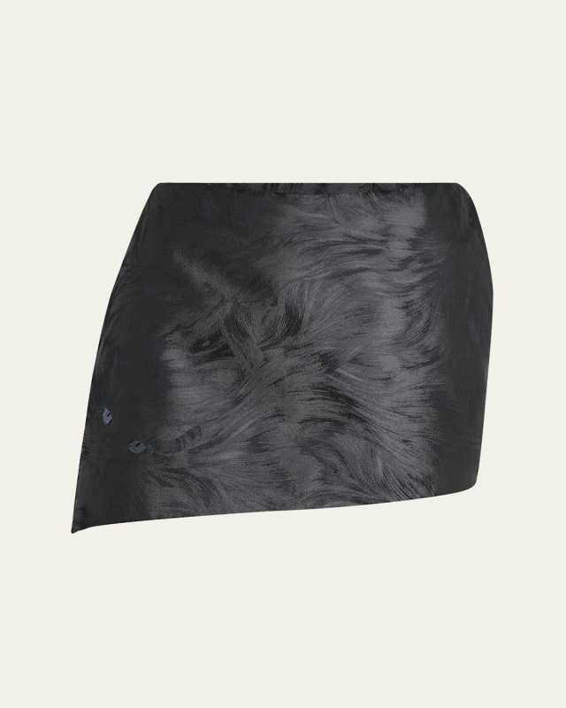 Cat Mini Asymmetric Skirt