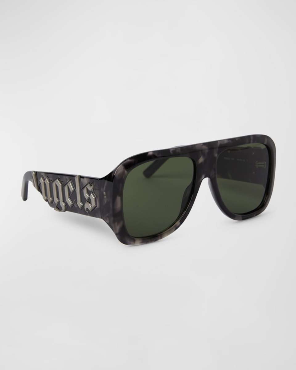 Sonoma Patterned Acetate & Metal Aviator Sunglasses