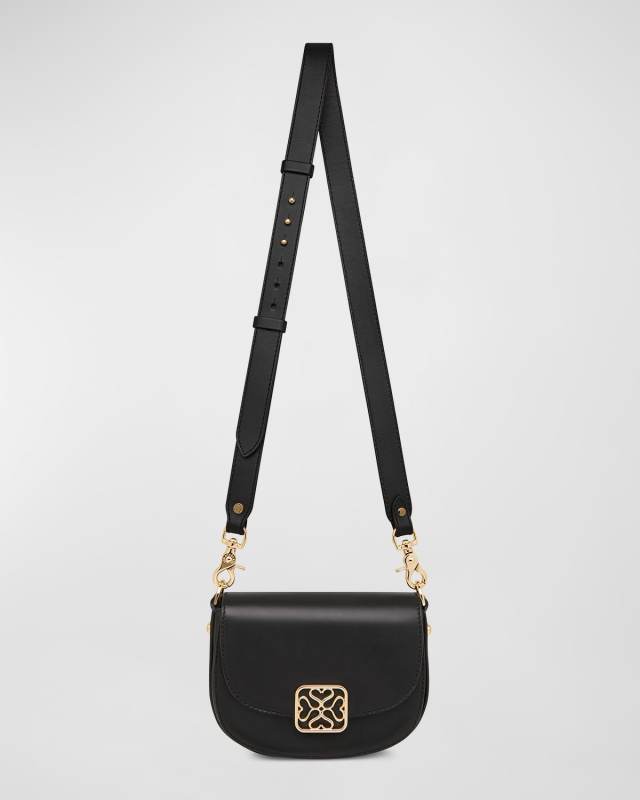 Bay Polished Leather Crossbody Bag