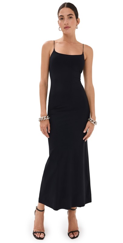 MM6 Maison Margiela Lycra Jersey Maxi Dress Black