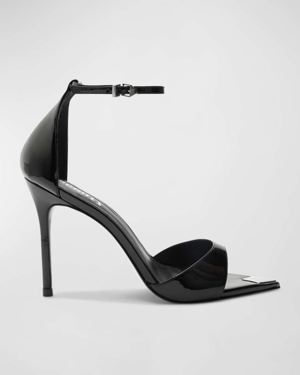 Pamela Patent Ankle-Strap Sandals